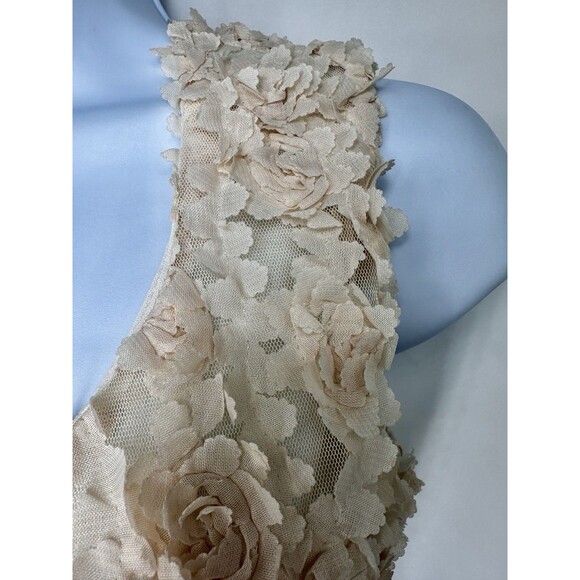 Ivory sleeveless sheath dress floral lace embroidery all Boho Cottage Midi Fair - Picture 6 of 12